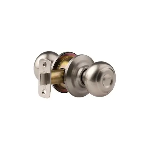 Passage Knob - Oxford, RC Adjustable Backset 2-3/8" - 2-3/4", Grade 2, Satin Nickel 619/US15