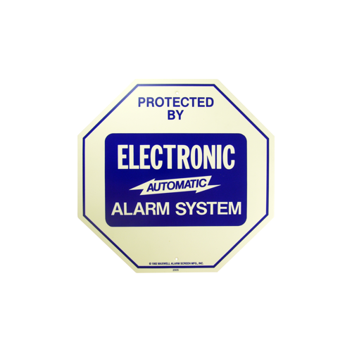 Sign 11.25 x 11.25" Alarm System