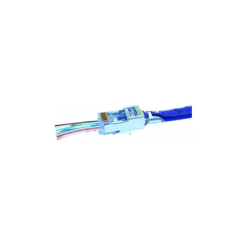 Platinum Tools 100023C EZ-RJ45 Shielded Cat 5E/6 10 Piece Clamshell