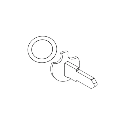 Marks Hardware F1903S-F19 Schlage FSIC Cylinder Tailpiece and Spacer Ring, 175/195 Series