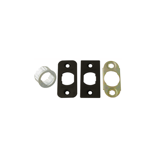 Kwikset 81845 11P Springlatch Faceplate & Drive-In Collar Kit, Venetian Bronze 11P/716