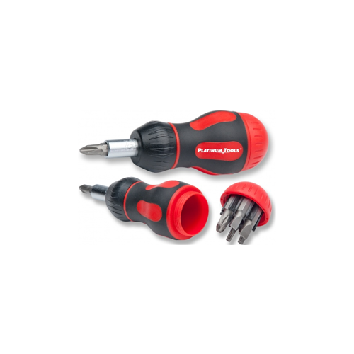 8-In-1 Ratcheted Stubby Screwdriver