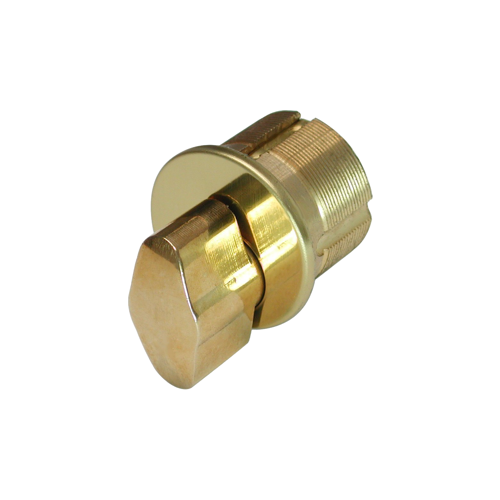 Mortise T-Turn Cylinder 1-1/8" Adams Rite/Yale Cam Polished Brass