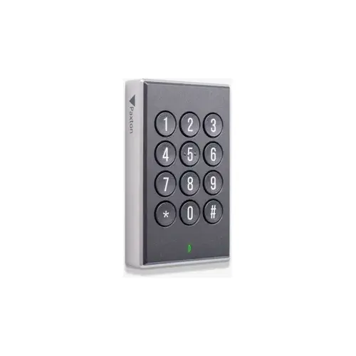 Paxton10, Keypad Reader, Surface Mount, 12 Key, Multi-Format, Bluetooth, 125khz, 13.56 MHz, 2.4GHz, Piezo Buzzer, IK09, IP67, UL, FCC