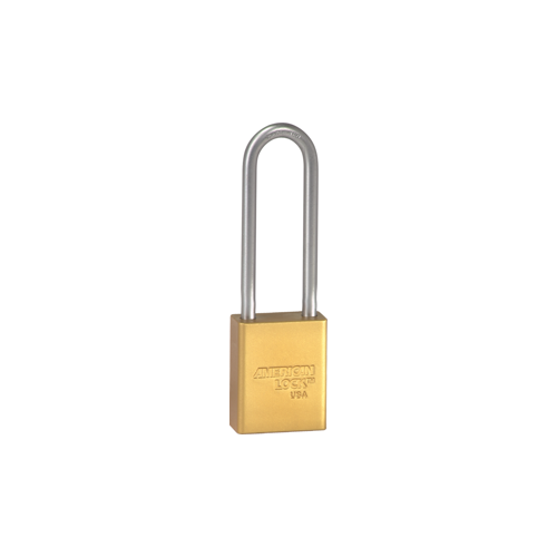 Safety Padlock 3" Shackle Yellow Keyed Different