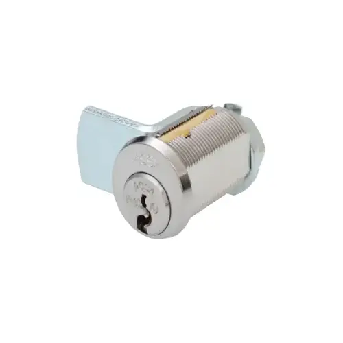 Twin 6000 Cam Lock Non-Key Retaining Sub Bright Chrome