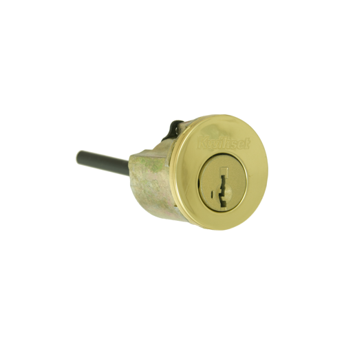 KW1 SmartKey Cylinder with Housing for 780/980 Deadbolts, Bright Brass (US3)