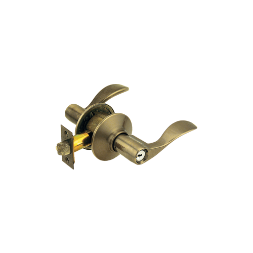 Entry Accent Lever, Grade 2, C Keyway KA4, Triple Option Adjustable Backset, Antique Brass 609