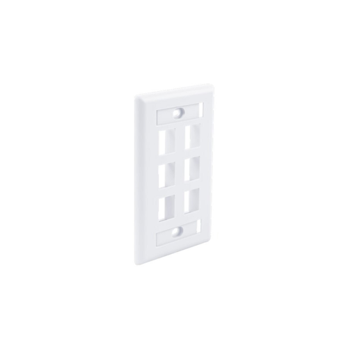 Faceplate 6 Keystone (EA) - White