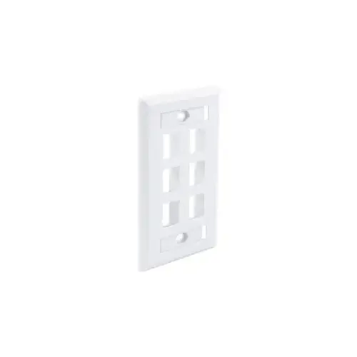 Wavenet FPW6PWH-S Faceplate 6 Keystone (EA) - White