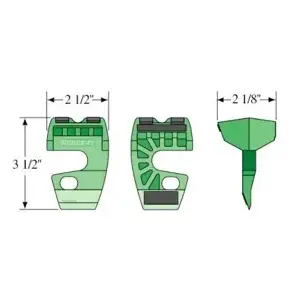 Wedge-It NEWWEDGIT-ORANGE Door Stop 3" 1 Wedge