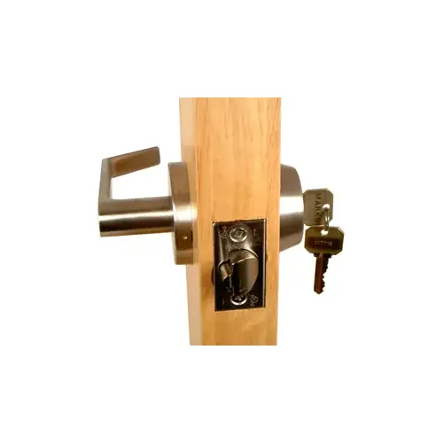 KIT - Gate Lock Single Cylinder X Lever, Marks C Keyway, 6 Pin, 2-3/4" Backset, Oil Rubbed Bronze US10B