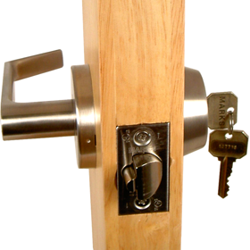 Marks Hardware 145KL/10B-E11 Gate Lock Single Cylinder X Lever Marks C Keyway, 6 Pin, 2-3/8" Backset, Dark Bronze US10B/613E