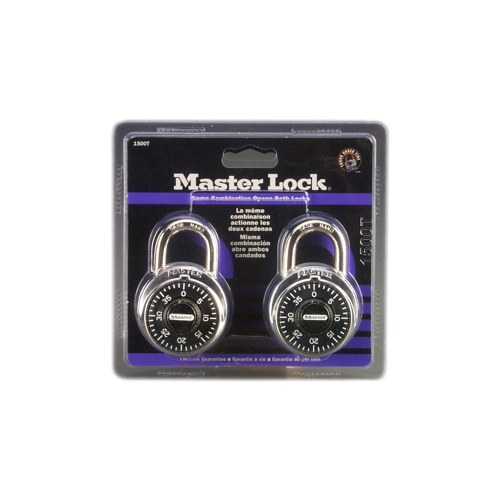Master Lock 1500T Combination Padlock (2 Pack)