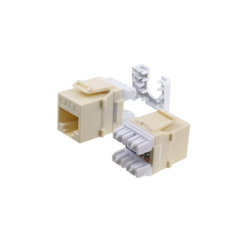 CAT6 Keystone Jack (EA) - Light Almond