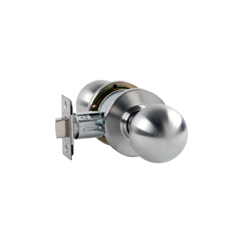 Arrow Lock MK01BD26D-2 3/4 BS Passage Ball Knob, 2-3/4" Backset, Grade 2, Satin Chrome US26D/626