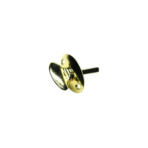 Progressive Hardware Co Inc 76/3 Brass Oval Plate with T Turn US3