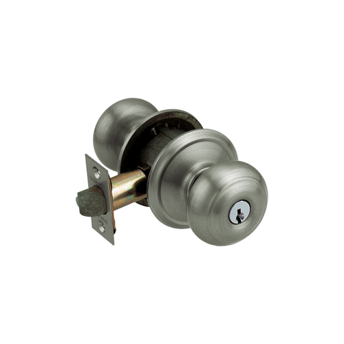 Entry Georgian Knob Grade 2 KA4, Triple Option Adjustable Backset, C Keyway, Antique Pewter 620