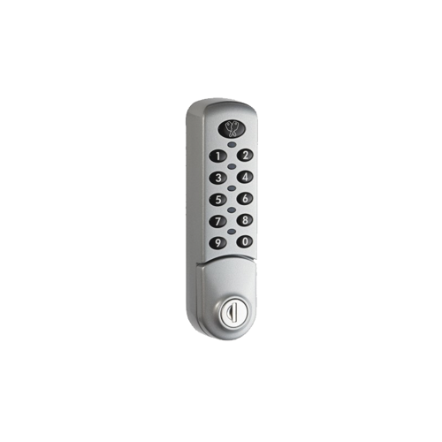 Digital Camlock Kit Vertical Silver, E0208 Key Code, 10 Button Keypad
