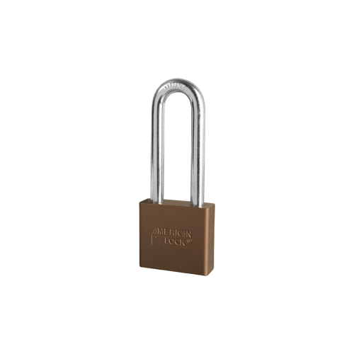 Padlock 3" Shackle Aluminum Brown