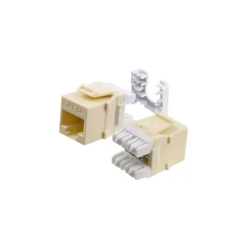 CAT5E Keystone Jack (EA) - Light Almond