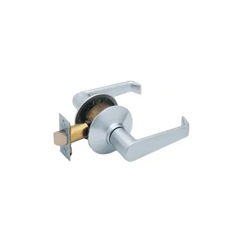 Passage Elan Lever Grade 2, Radius Corner/Drive-In Adjustable Backset, Satin Chrome 626