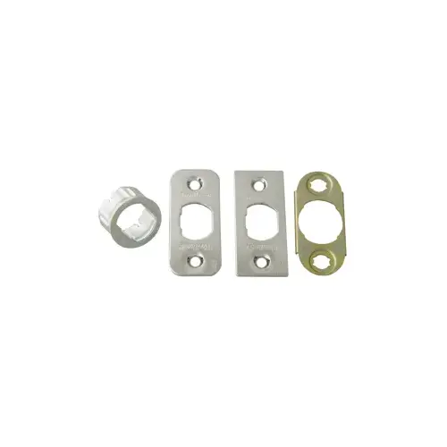 Springlatch Faceplate & Drive-In Collar Kit, Satin Chrome US26D/626