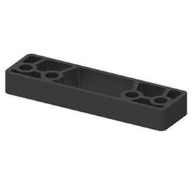 LCN 1460-61-BLK Blade Stop Spacer, 1/2", BLK/315/693 Gloss Black Powder Coat