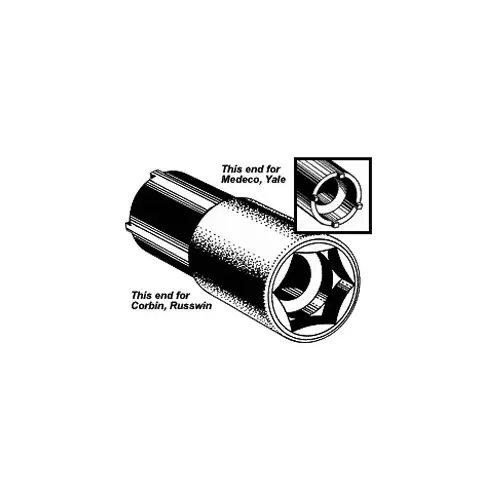 Lever Installation Wrench for Cylindrical Levers for Corbin/Russwin 800/CL3400 Series, Medeco Embassy, and Yale 5400L Series