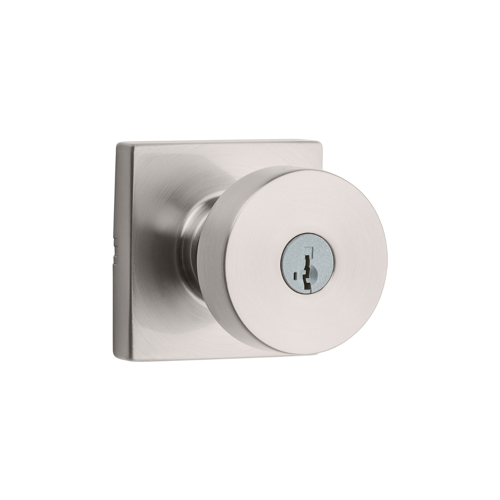 Pismo Entry Knob, KW1 SmartKey, Keyed Alike 3, 6-Way Adjustable Latch 2-3/8"-2-3/4" Backset, Grade 2, Satin Nickel US15/619