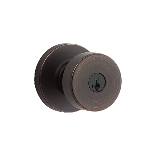 Pismo Entry Knob, KW1 SmartKey, Keyed Alike 3, 6-Way Adjustable Latch 2-3/8"-2-3/4" Backset, Grade 2, Venetian Bronze 11P/716