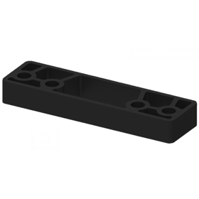 LCN 1450-61-BLK Blade Stop Spacer, 1/2", BLK/315/693 Gloss Black Powder Coat