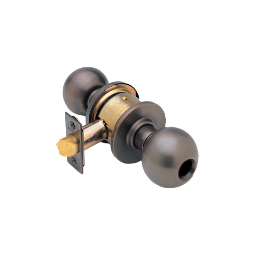 Grade 2 Entry Orbit Knob, 2-3/4" Backset (11-096), ANSI Strike (10-025), Less Cylinder, Oil Rubbed Bronze 613, US10B