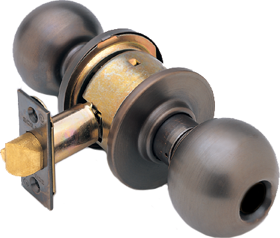 Schlage Lock Company A53LDORB613-2-3/4 BS T-STRIKE Grade 2 Entry Orbit Knob, 2-3/4" Backset (11-096), T-Strike (10-001), Less Cylinder, Oil Rubbed Bronze 613, US10B