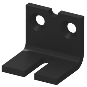 LCN 145030GLBLK Cush Shoe Support Bracket, Fifth Screw Anchorage for Cush Arm, 693/GLBLK Gloss Black Powder Coat