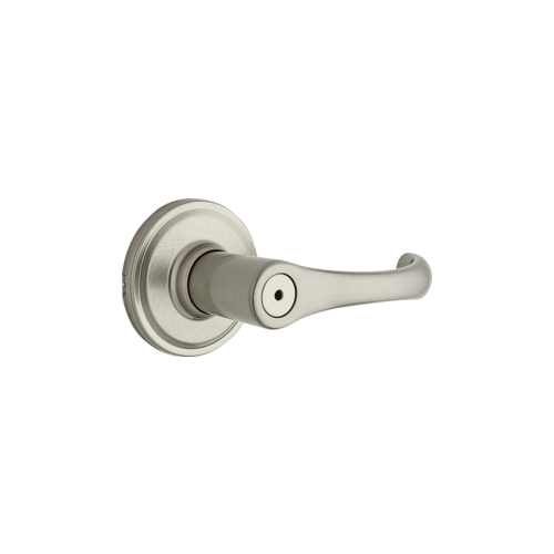 Weiser Lock GLA331A156LR1 Privacy, Aspen Lever, Non-Keyed, Medium Duty, Cylindrical Lock, 6-Way Adjustable Latch, Radius Corner Strike, UL, ADA, Grade 2, US15/619 Satin Nickel