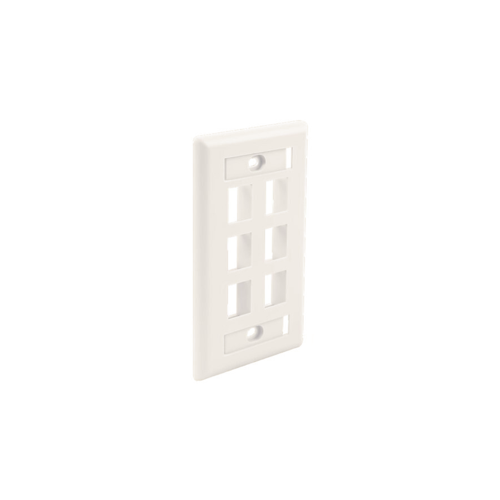 Wavenet FPW6PLA-S Faceplate 6 Keystone (EA) - Light Almond