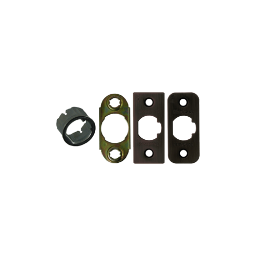 Kwikset 81844-004 (11P) FACEPLATES ONLY Faceplates & Drive-in Collar Kit for Deadlatch, Venetian Bronze 11P/716