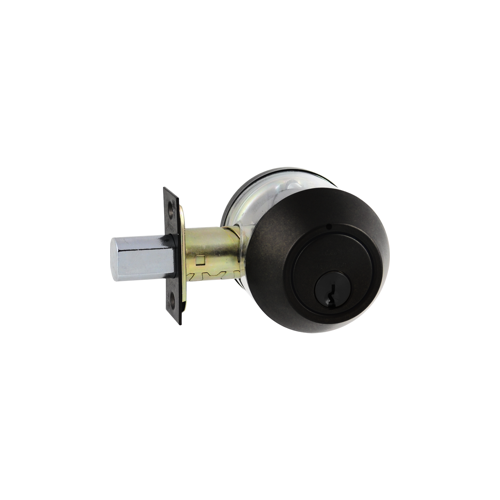 Arrow Lock DBX61-693-CS-KA4 Deadbolt - Single Cylinder, Adjustable Backset, Powder Coated Black 693, Grade 2, SCH C