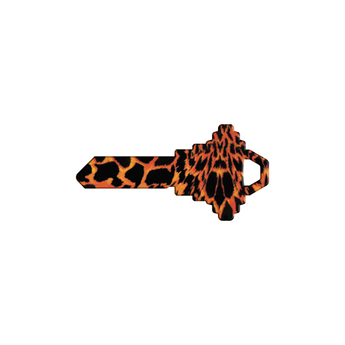 Happy Keys Tiger Print Painted