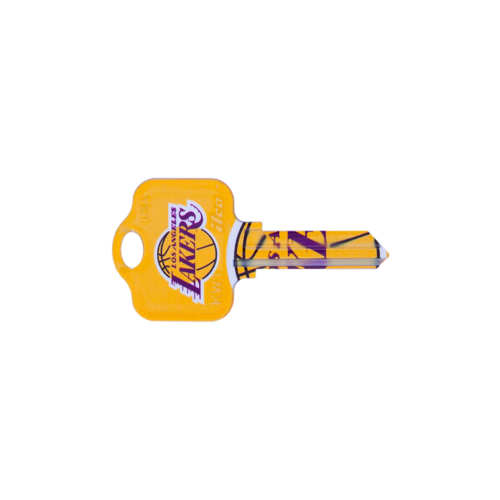 Ilco Unican Corporation KW1-NBA-LAKERS Team Key NBA Los Angeles Lakers Painted