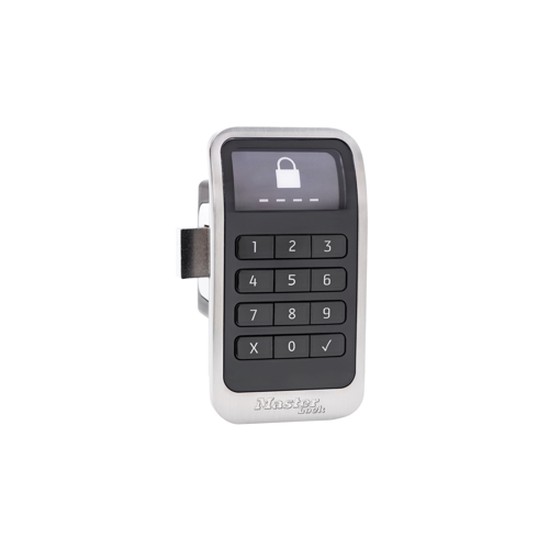 Electronic Built-In Locker Lock, 12-Button Keypad, 3V Battery Powered, High-Visibility Display, Single or Multi-User, 4-6 Digit Input