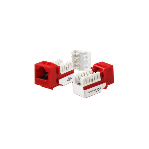 CAT5E Keystone Jack (EA) - Red