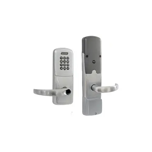 KIT - Keypad Networked Wireless Privacy Mortise Lock, Sparta Lever Less Cylinder (Conventional Cylinder not Included), Satin Chrome 626