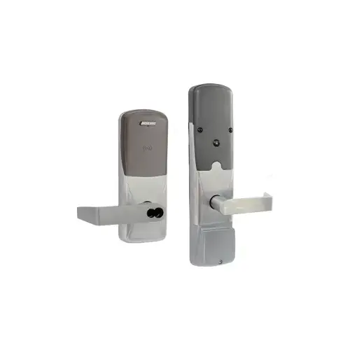 KIT - Multi-Technology Networked Wireless Office Mortise Lock, Rhodes Lever with FSIC Prep (Schlage Full Size IC Core not Included), Satin Chrome 626