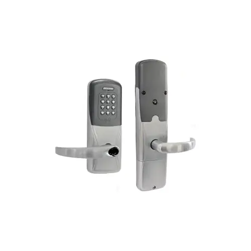 KIT - Multi-Technology and Keypad Networked Wireless Office Mortise Lock, Sparta Lever with FSIC Prep (Schlage Full Size IC Core not Included), Satin Chrome 626