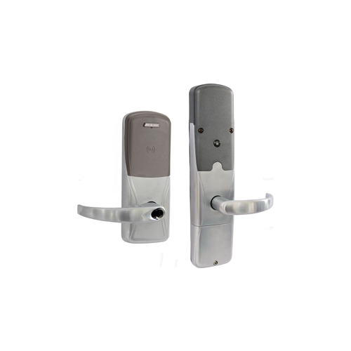 KIT - Multi-Technology Networked Wireless Office Cylindrical Lock, Sparta Lever with SFIC Prep (Small Format IC Core not Included), Satin Chrome 626