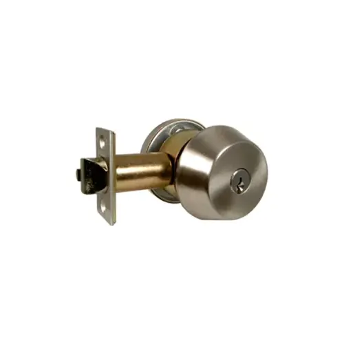 SFIC Gate Lock Double Cylinder, Small Format IC, Less Core, 2-3/8" Backset, Stainless Steel US32D/630