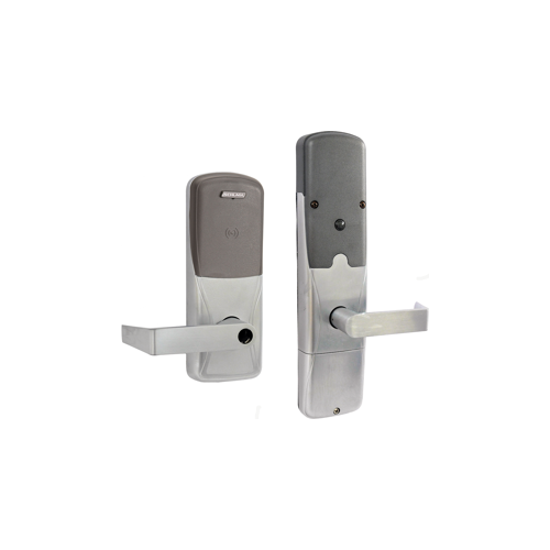 KIT - Smart Technology iClass Networked Wireless Classroom/Storeroom Cylindrical Lock, Rhodes Lever Less Cylinder (Conventional Cylinder not Included), Satin Chrome 626