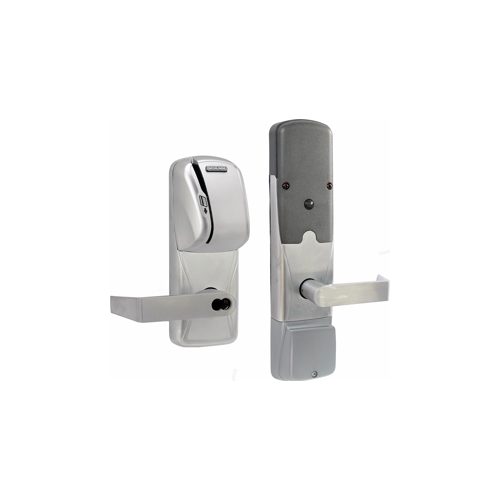 KIT - Mag-Stripe (Swipe Card) Networked Wireless Classroom/Storeroom Mortise Lock, Rhodes Lever with SFIC Prep (Small Format IC Core not Included), Satin Chrome 626